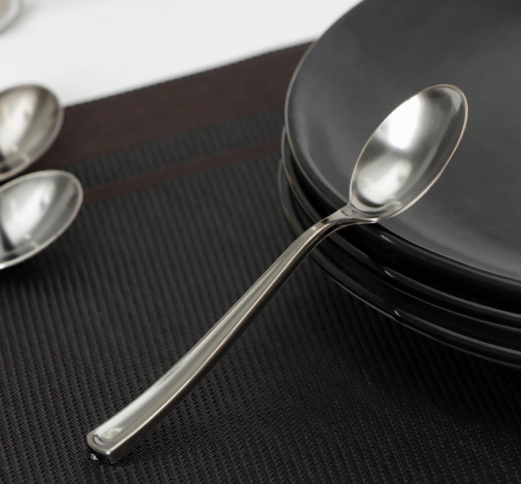 Ложки пластиковые чайные Серебро 6шт*12,5см Арт-6910461