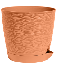 Горшок Блюз 1,5лит Карамель Арт-9143 с прикорневым поливом