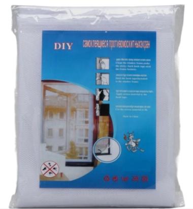 Сетка антимоскитная для окна 130*150см с Липкой лентой