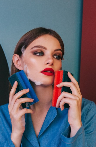 Губка для посуды Доляна Набор 6шт 12см*6см*4см Арт-2582742