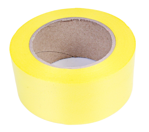 Лента Простая Тиснение дерево 5см*50ярд Жёлтая