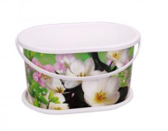 Горшок Элегант 5лит овальный с поддоном М-2634 (БАШ)