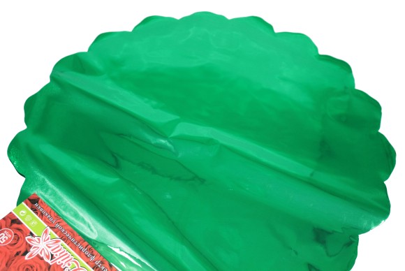 Салфетка металл Круглая Зелёная D-60 (1уп/50шт) Цена за лист