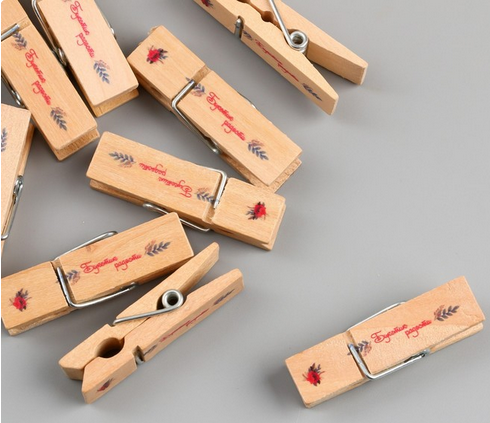 Прищепка Букетик радости Арт-9608641 (1уп/10шт) Цена за штуку