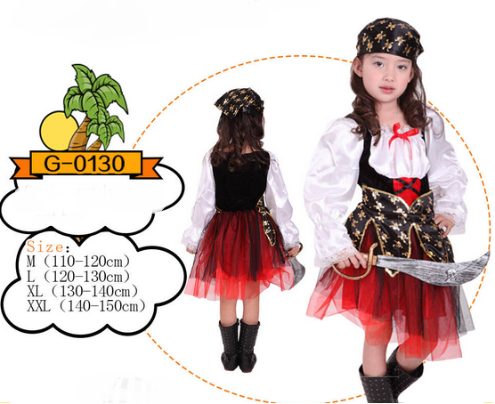 Костюм Пиратка 130-140см Арт-G-0130 Костюм Пиратка 130-140см Арт-G-0130