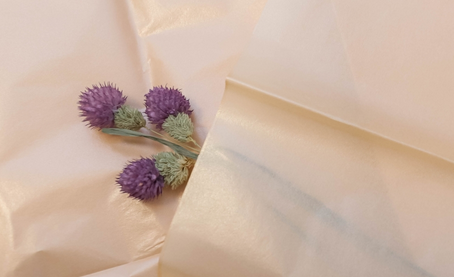 Бумага листами Тишью 50*66см Жемчужная Персиковая (1уп/10шт) ЦЕНА за лист