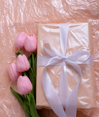 Бумага листами Тишью 50*66см Жемчужная Персиковая (1уп/10шт) ЦЕНА за лист