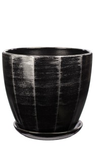 Кашпо Dwunastokat №1050 Чёрное (D-16см)