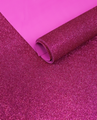 Фоамиран 1,8мм Глиттер Малиновый 60*70см (1уп/10шт)