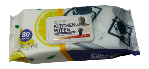 Салфетки Антижир KITCHEN WIPES 80шт (1кор/24шт)