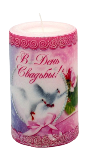 Свеча Свадебная Арома Роза 2228