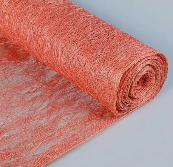 Сизаль Абака 48см*9м Розовая