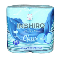 Туалетная бумага INSHIRO Голубая 4рул*2сл Арт-5С-241-В