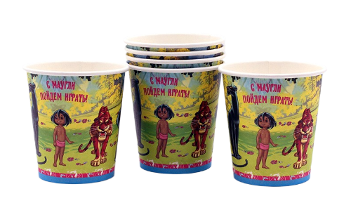 Стакан бумажный Маугли 210мл*6шт Арт-652779 Стакан бумажный Маугли 210мл*6шт Арт-652779