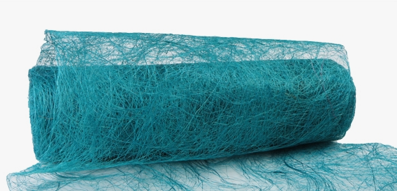 Сизаль Абака 48см*4,5м Бирюзовая