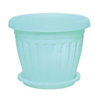 Горшок Баргузин 6,5лит Голубой с поддоном