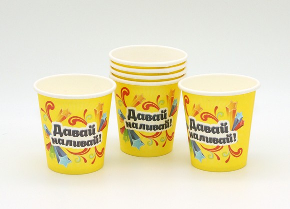 Шот-Стопка Давай наливай 80мл Бумажная (набор 6 шт) 1018551