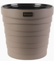 Горшок Бархан 12лит Мокачино (с дренажной системой)