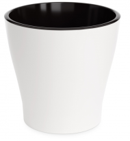 Горшок Лея 5лит Белый (с дренажной системой) Горшок Лея 5лит Белый (с дренажной системой)