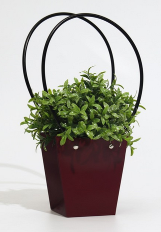 Сумочка для горшечных цветов 120*80*125мм Бордовая Арт-9116163 Сумочка для горшечных цветов 120*80*125мм Бордовая Арт-9116163