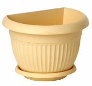 Горшок настенный Ливия 180мм Белая глина М-3110