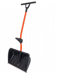 Лопата Снег пластиковая Ратник 1460*670*380мм с металлическим черенком