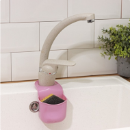 Подставка силиконовая под губки на кран Базис Арт-4135038 Н-17см