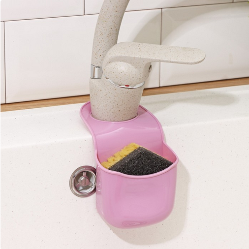 Подставка силиконовая под губки на кран Базис Арт-4135038 Н-17см