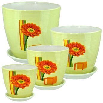 Кашпо Бутон №-ДК-56 Декупаж №-2 (D-15см)