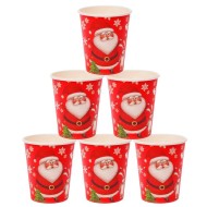 Стакан бумажный Веселого нового года зверята 225 мл (набор 6 шт) 1075400