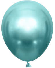 Шар латексный 10/25см хром Зеленый 1уп/50шт
