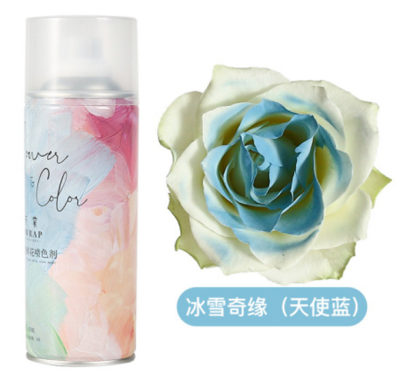 Спрей - краска для срезочных цветов 450мл Голубая