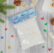 Снег искусственный Белый 50гр полимерный Арт-1373604