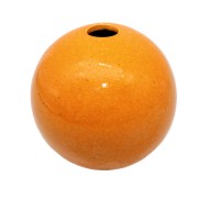 Ваза керамическая Шар Оранжевый Н-10см Арт-4111-S