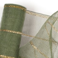 Сетка Люрекс Зеленая 450 50см*7м