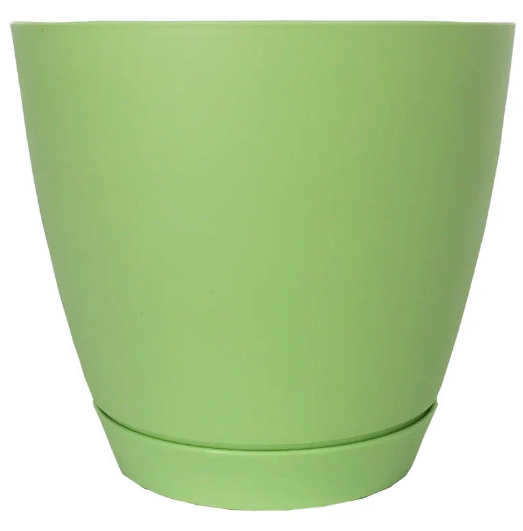 Горшок Камея 3,2лит Салатовый с поддоном (D-182мм)