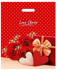 Сумочка пакет п/э 380*470мм Лав стори Арт-11325