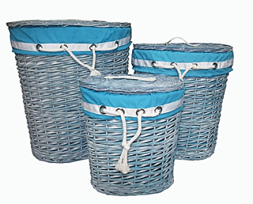 Корзина плетеная хозяйственная КW-36945 35см-32см-22см №1