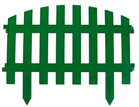 Заборчик пластиковый RENESSANS Зелёный 420*350мм (5секций)