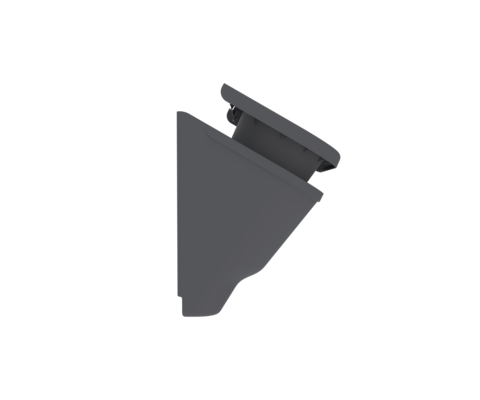 Горшок настенный Фитомодуль 590мм 3шт*2лит Графит (с прикорневым поливом)