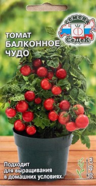 Томат Балконное Чудо ЦВ/П (СЕДЕК) 0,1гр скороспелый до 30-40 см комнатный Томат Балконное Чудо ЦВ/П (СЕДЕК) 0,1гр скороспелый до 30-40 см комнатный