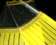 Пленка прозрачная с рисунком Греция Желтая-Золото 70см/200гр