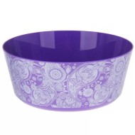 Миска пластиковая Деко Узор Фиолетовый (М-пл) Арт-М-1337 0,5лит