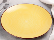 Тарелка керамическая Морской мир D-27см Жёлтая Арт-4933218