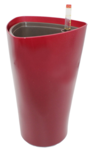 Горшок 1009 Глянец Красный 2,5лит (с автополивом)