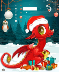 Сумочка пакет п/э 380*450мм Красивый Дракоша Арт-56835