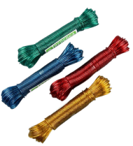 Верёвка бельевая 20м D-2мм с металл нитью Доляна Арт-1115942