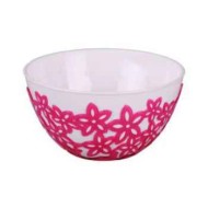 Салатник пластик Виктория 0,5лит Оранжевый Арт-М-4270 (БАШ)