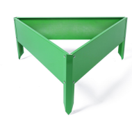 Клумба Оцинкованная Терция 70*15см Ярко-Зелёная Greengo Арт-3185456 Грядка