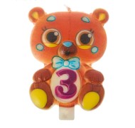 Свеча Цифра 3 Мишка 2663277